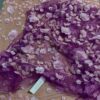 Fabulous Luxury Lilac Tulle Fabric embellished with Beads, Peals and Sequins- 5 yards