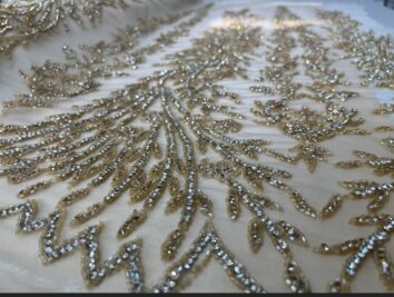 Bdfashionone all over luxury design, 4.5 yard, Rhinestone, luxury dress, crystals, gown dress, special design, high fashion, wedding dress