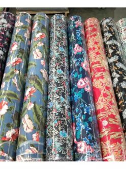 Wholesale Custom 100% Printed Viscose Rayon Fabric,Woven Technics Bright Color Digital Printed Rayon Fabric